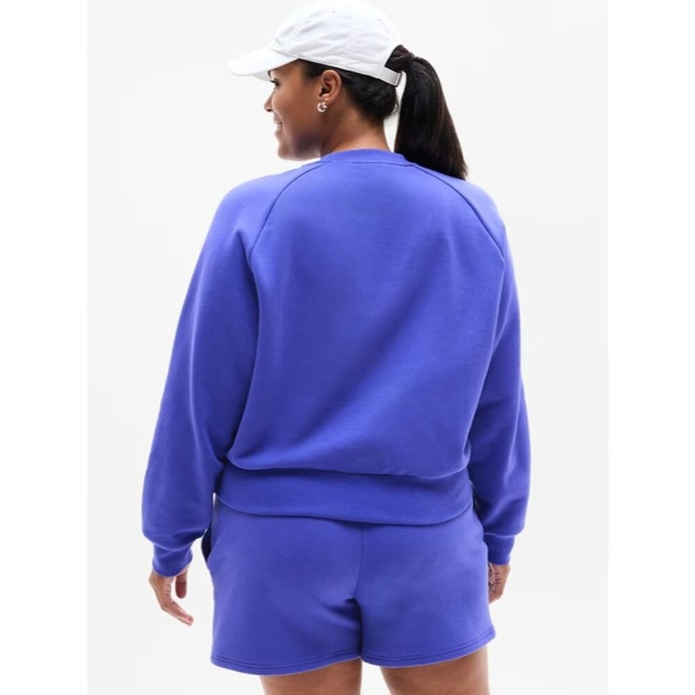 Athleta XS Easy Fleece Crew Sweatshirt Borealis X-Small Regular - Picture 5 of 8